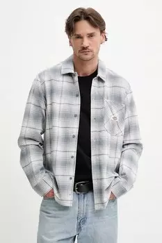 Хлопковая рубашка Dickies, серый