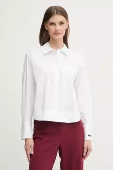 Хлопковая рубашка Dkny, белый