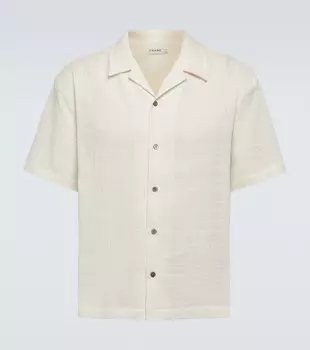 Хлопковая рубашка для боулинга Frame, белый