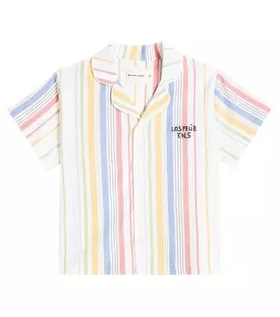 Хлопковая рубашка для боулинга в полоску Torrance The New Society, мультиколор