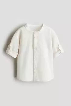 Хлопковая рубашка для дедушки H&M, белый