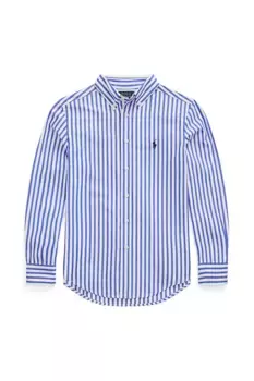 Хлопковая рубашка для детей Polo Ralph Lauren, синий