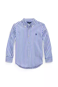 Хлопковая рубашка для детей Polo Ralph Lauren, синий
