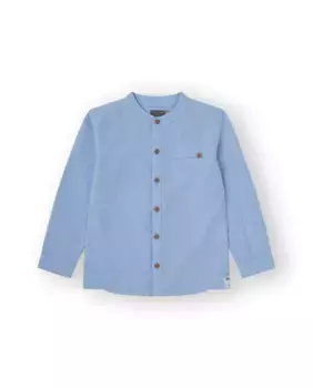 Хлопковая рубашка для мальчика синего цвета Canada House, синий