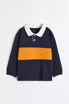 Хлопковая рубашка для регби H&M, синий
