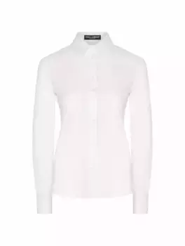 Хлопковая рубашка Dolce&Gabbana, белый