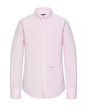 Хлопковая рубашка Dsquared2, розовый