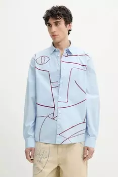 Хлопковая рубашка EMBRO Desigual, синий