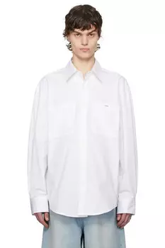 Хлопковая рубашка Essential Wooyoungmi, белый