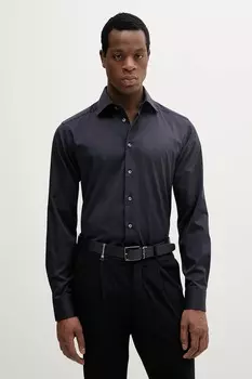 Хлопковая рубашка Eton, темно-синий