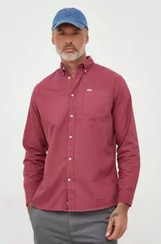 Хлопковая рубашка Фабио Pepe Jeans, розовый