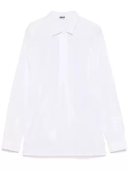 Хлопковая рубашка Fay, белый