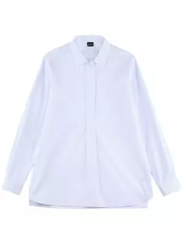 Хлопковая рубашка Fay, синий