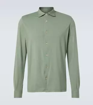 Хлопковая рубашка Fedeli, хаки