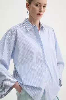 Хлопковая рубашка Filberto Munthe, синий