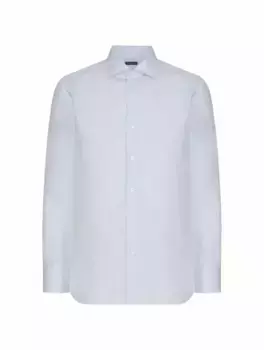 Хлопковая рубашка Finamore, синий