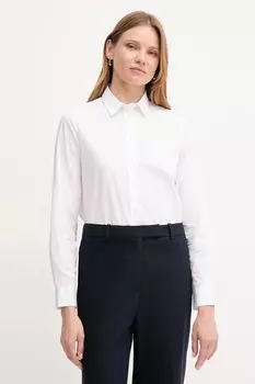Хлопковая рубашка Gant, белый