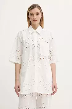 Хлопковая рубашка Gestuz, белый