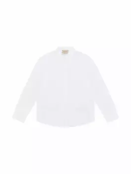 Хлопковая рубашка GG Supreme Gucci, белый