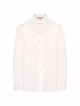 Хлопковая рубашка Gucci, белый