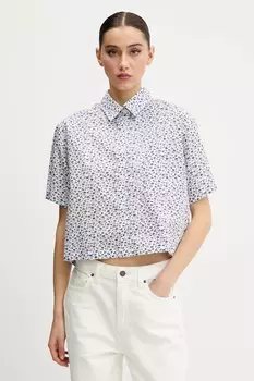 Хлопковая рубашка Guess Jeans, белый