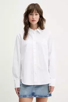 Хлопковая рубашка Guess Jeans, белый