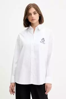 Хлопковая рубашка Guess Jeans, белый