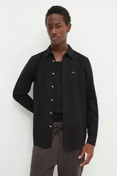 Хлопковая рубашка Guess Jeans, черный