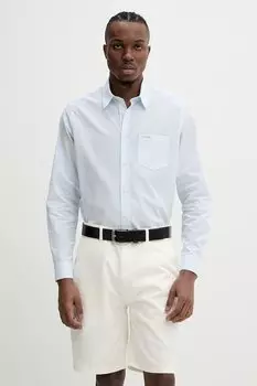 Хлопковая рубашка Guess Jeans, синий