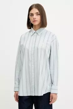 Хлопковая рубашка Guess Jeans, синий