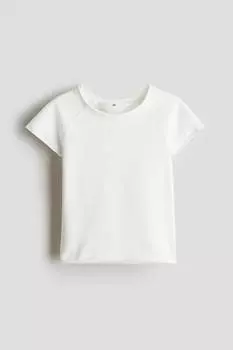 Хлопковая рубашка H&M, белый