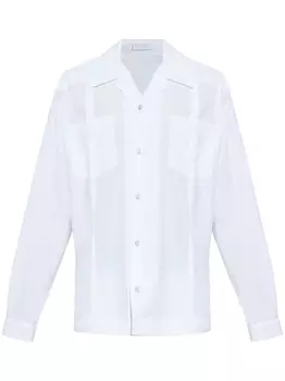 Хлопковая рубашка Helmut Lang, белый