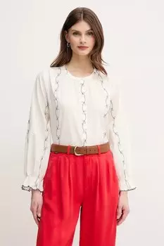 Хлопковая рубашка Hoss Intropia, белый