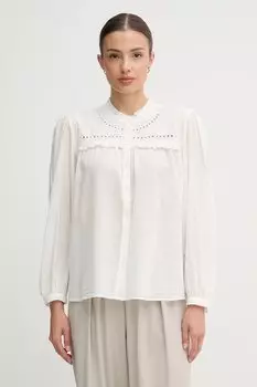 Хлопковая рубашка Hoss Intropia, белый