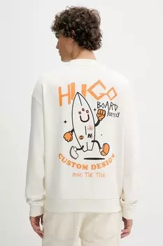 Хлопковая рубашка Hugo Blue, белый