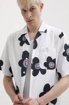 Хлопковая рубашка Hugo Blue, белый