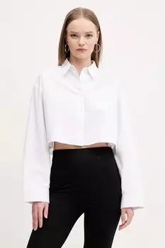 Хлопковая рубашка Hugo Blue, белый