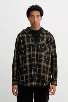 Хлопковая рубашка Hugo Blue, черный