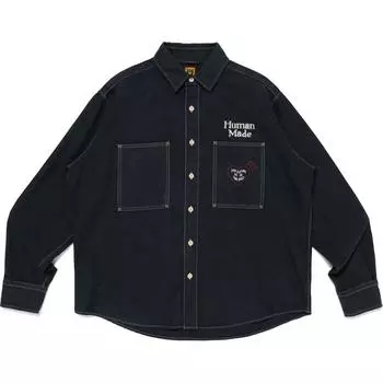 Хлопковая рубашка HUMAN MADE, черный