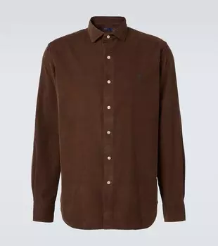 Хлопковая рубашка из вельвета Polo Ralph Lauren, Chocolate Mousse