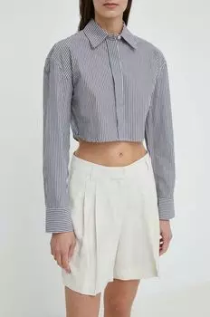 Хлопковая рубашка Josh Daily Lines 2ndday, серый