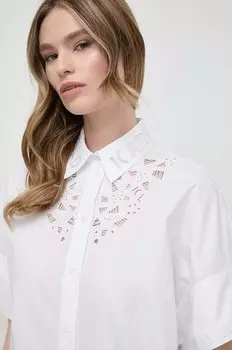 Хлопковая рубашка Karl Lagerfeld, белый