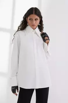 Хлопковая рубашка Karl Lagerfeld, белый