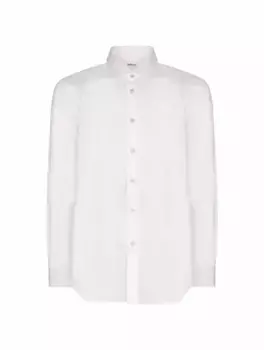 Хлопковая рубашка Kiton, белый