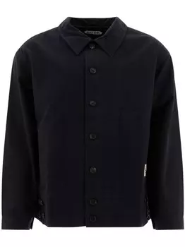 Хлопковая рубашка куртка BODE, черный