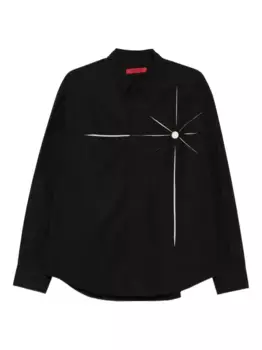 Хлопковая рубашка KUSIKOHC, черный