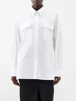 Хлопковая рубашка leo с карманами с клапаном Armarium, белый