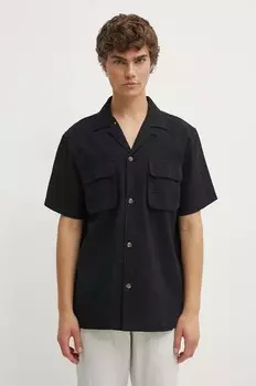 Хлопковая рубашка Les Deux, черный