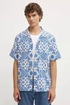 Хлопковая рубашка Les Deux, синий