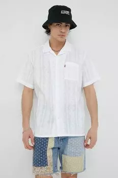 Хлопковая рубашка Levi's, белый